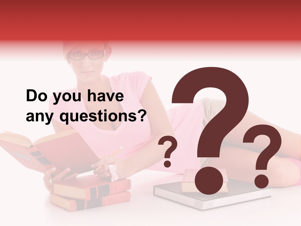 Student School Hair PowerPoint Template