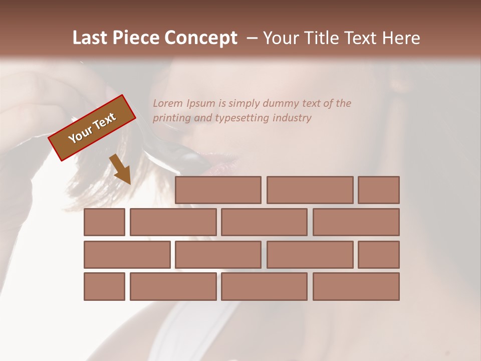 Humor Raspberry Smile PowerPoint Template