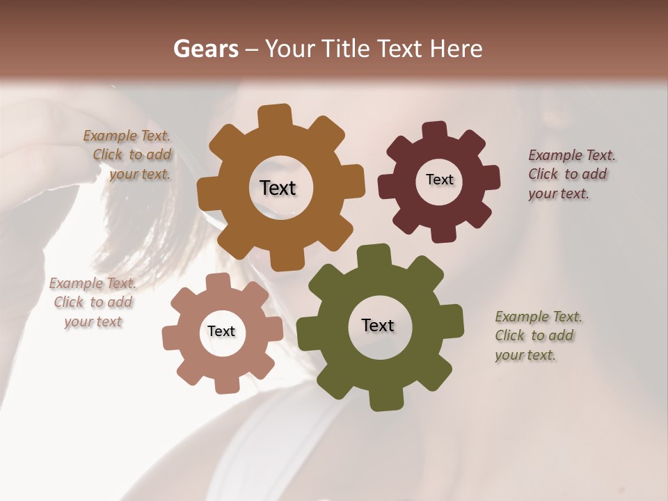 Humor Raspberry Smile PowerPoint Template