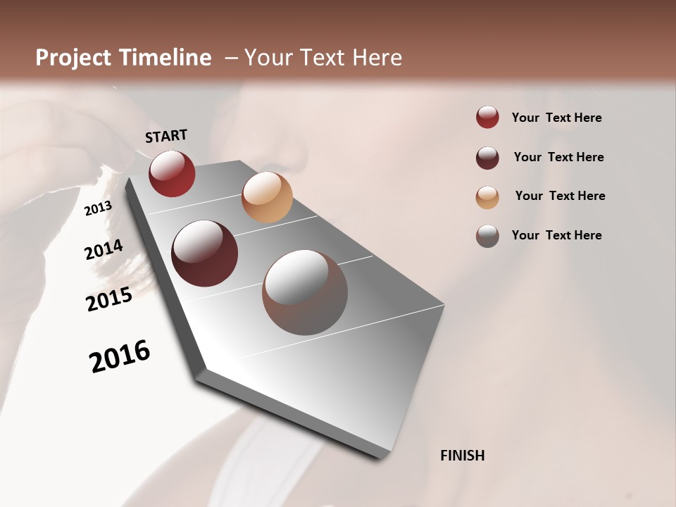 Humor Raspberry Smile PowerPoint Template