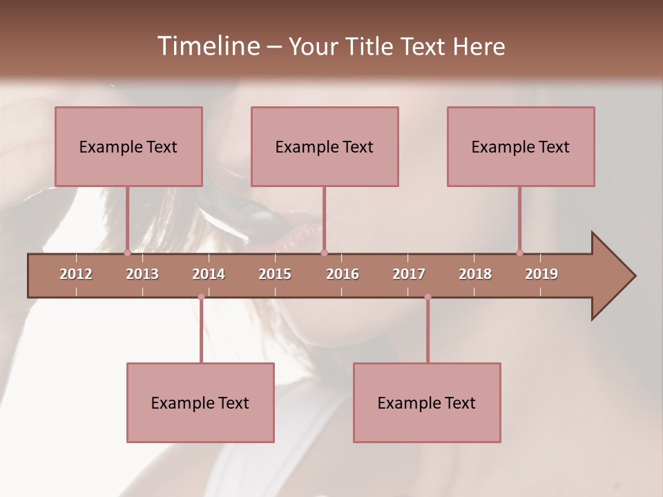 Humor Raspberry Smile PowerPoint Template