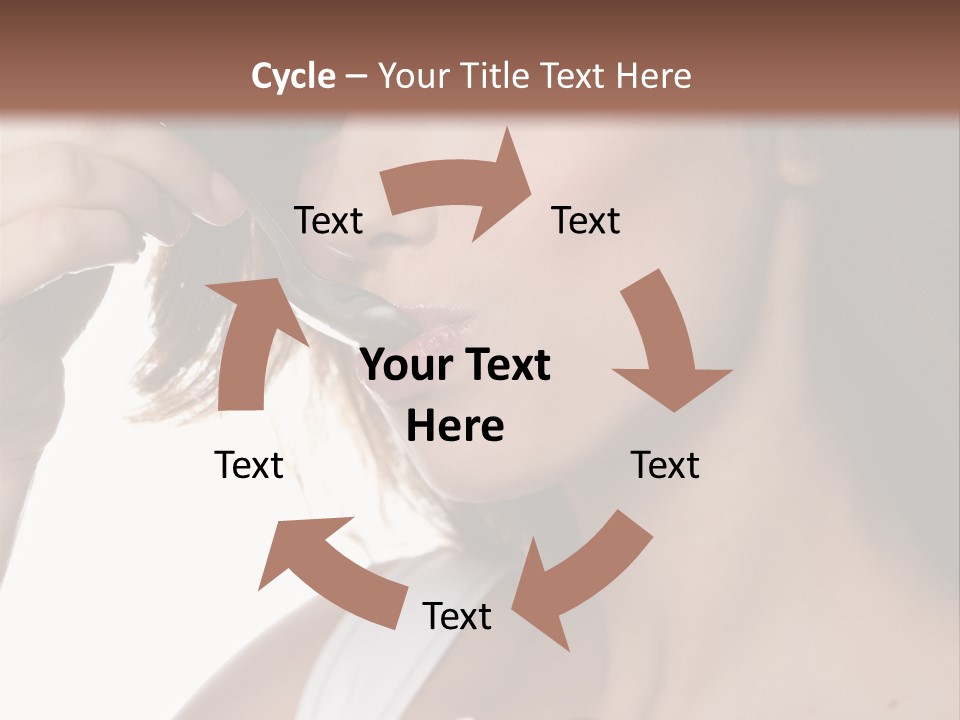 Humor Raspberry Smile PowerPoint Template
