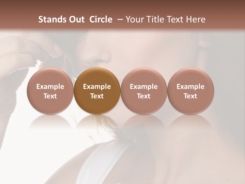 Humor Raspberry Smile PowerPoint Template