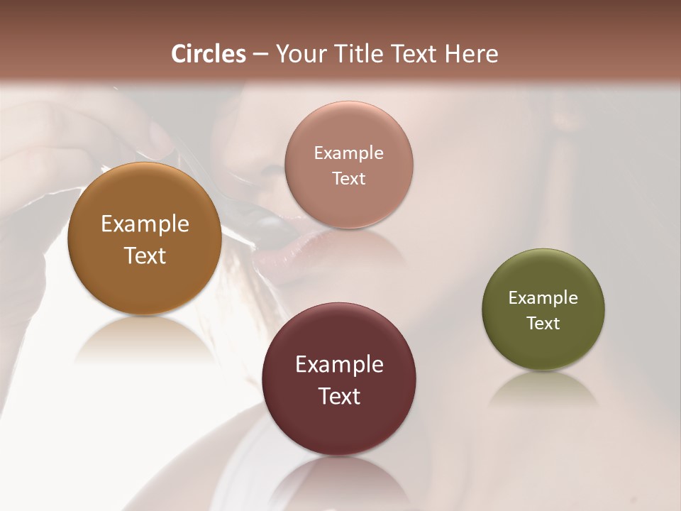 Humor Raspberry Smile PowerPoint Template