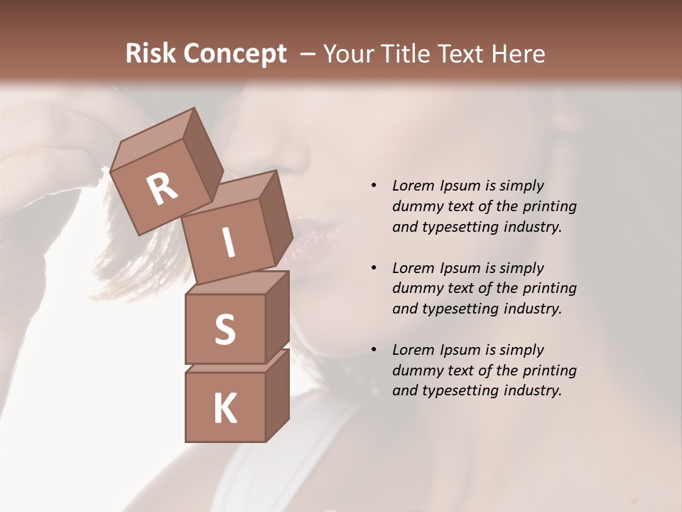 Humor Raspberry Smile PowerPoint Template