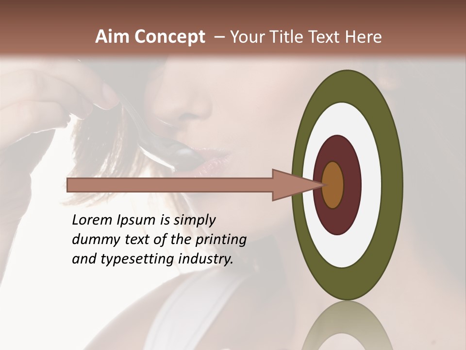 Humor Raspberry Smile PowerPoint Template