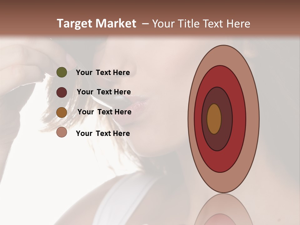 Humor Raspberry Smile PowerPoint Template