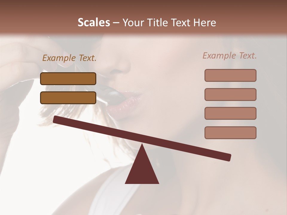 Humor Raspberry Smile PowerPoint Template