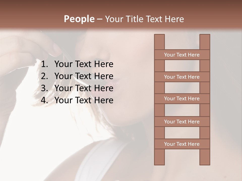 Humor Raspberry Smile PowerPoint Template