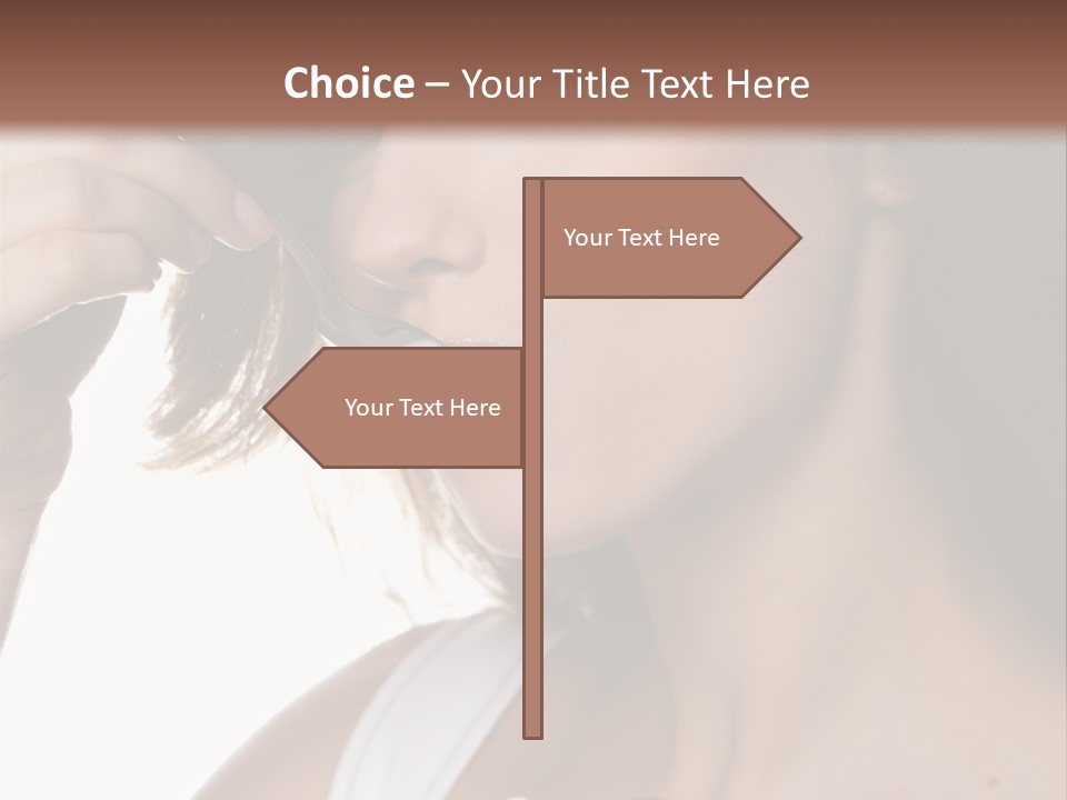 Humor Raspberry Smile PowerPoint Template