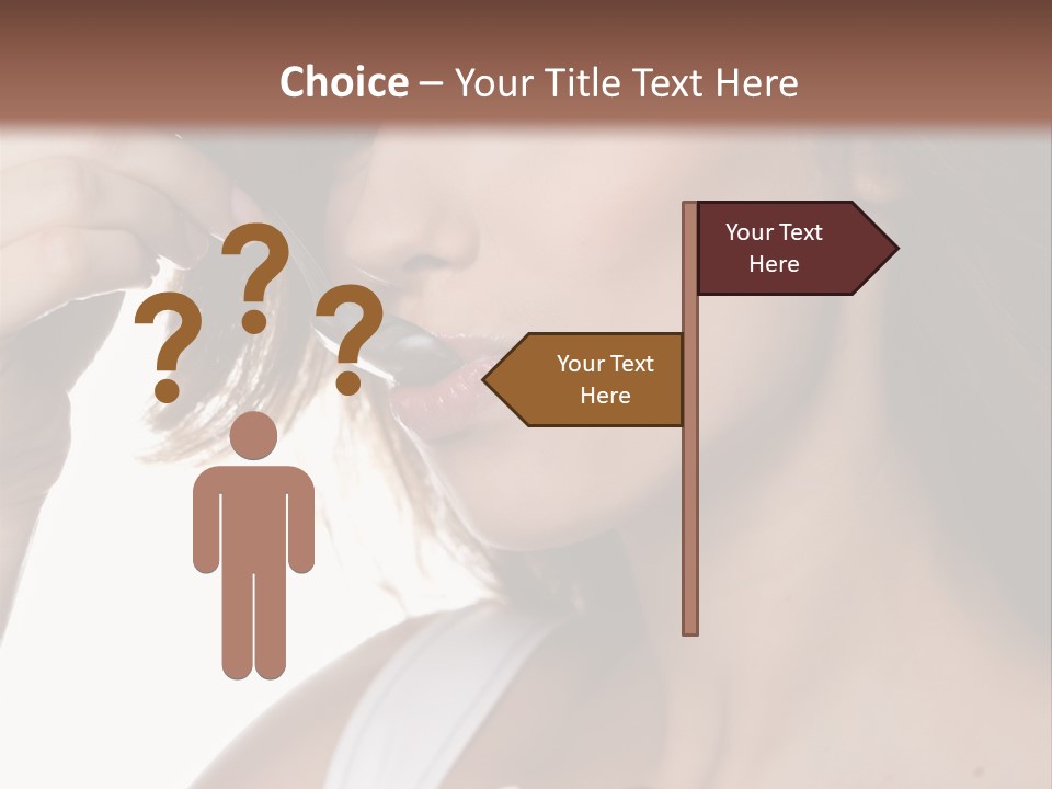 Humor Raspberry Smile PowerPoint Template