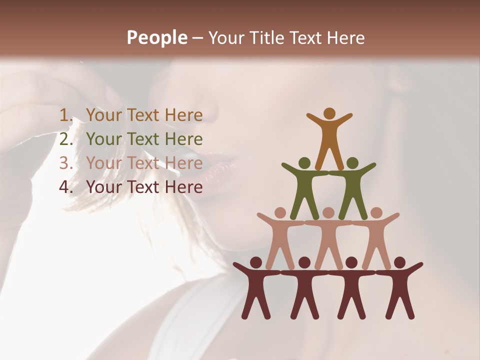 Humor Raspberry Smile PowerPoint Template