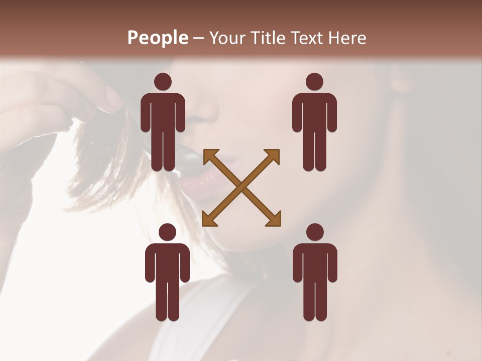 Humor Raspberry Smile PowerPoint Template