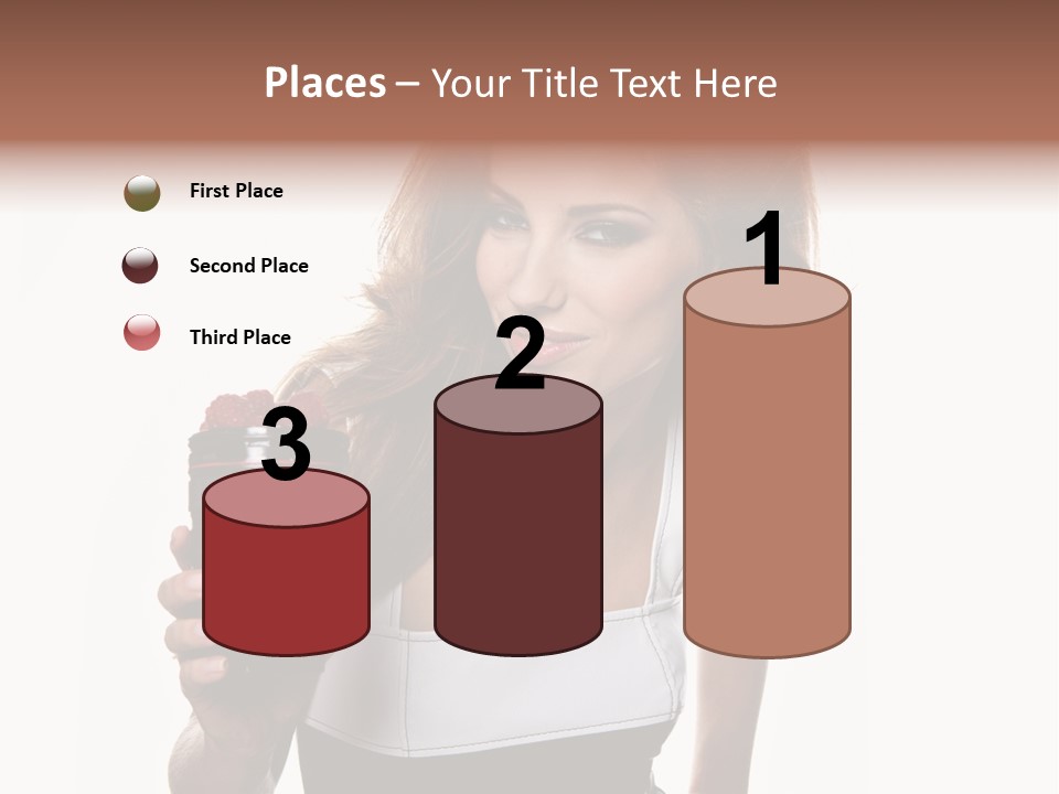 Lens Smile Raspberry PowerPoint Template