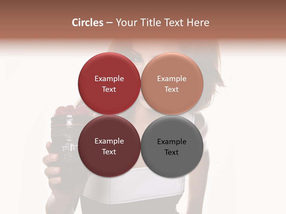Lens Smile Raspberry PowerPoint Template