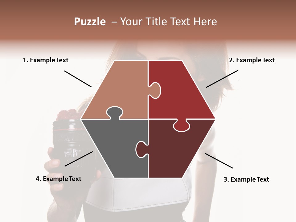 Lens Smile Raspberry PowerPoint Template