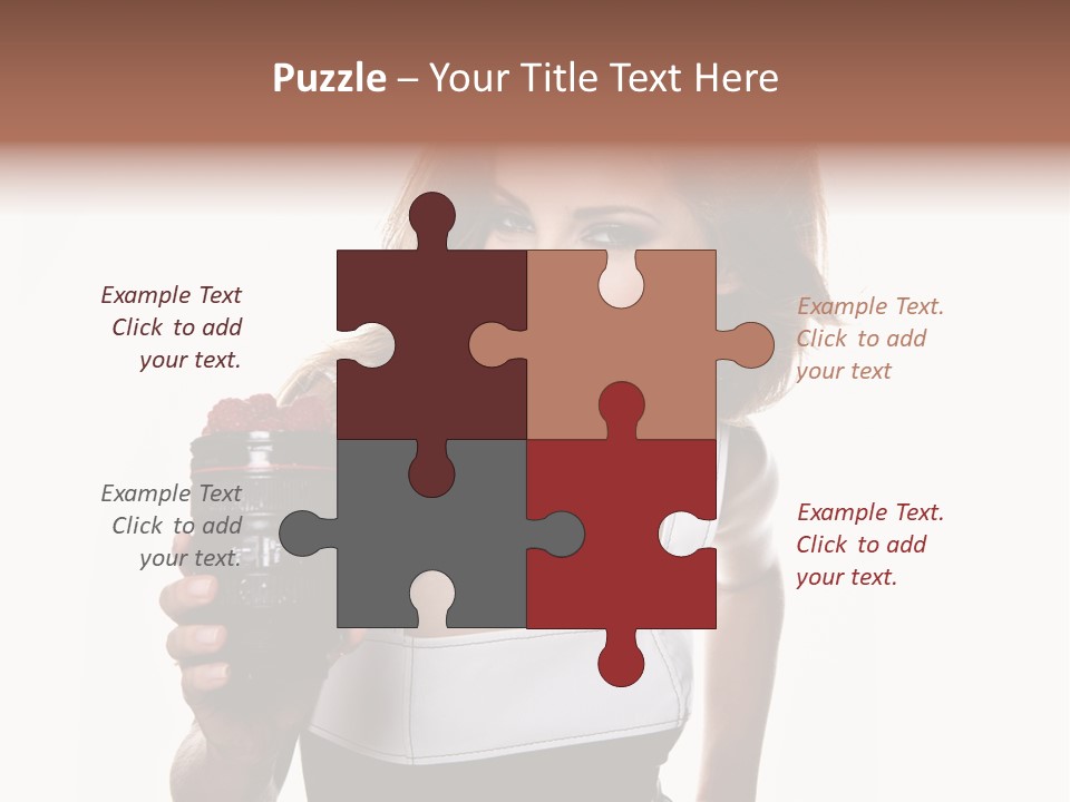 Lens Smile Raspberry PowerPoint Template