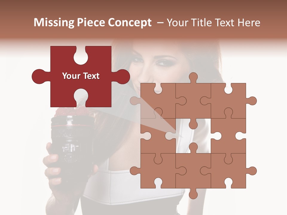 Lens Smile Raspberry PowerPoint Template