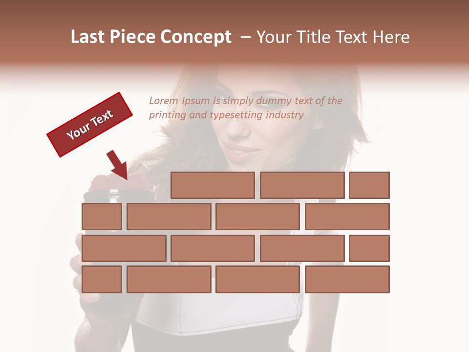 Lens Smile Raspberry PowerPoint Template