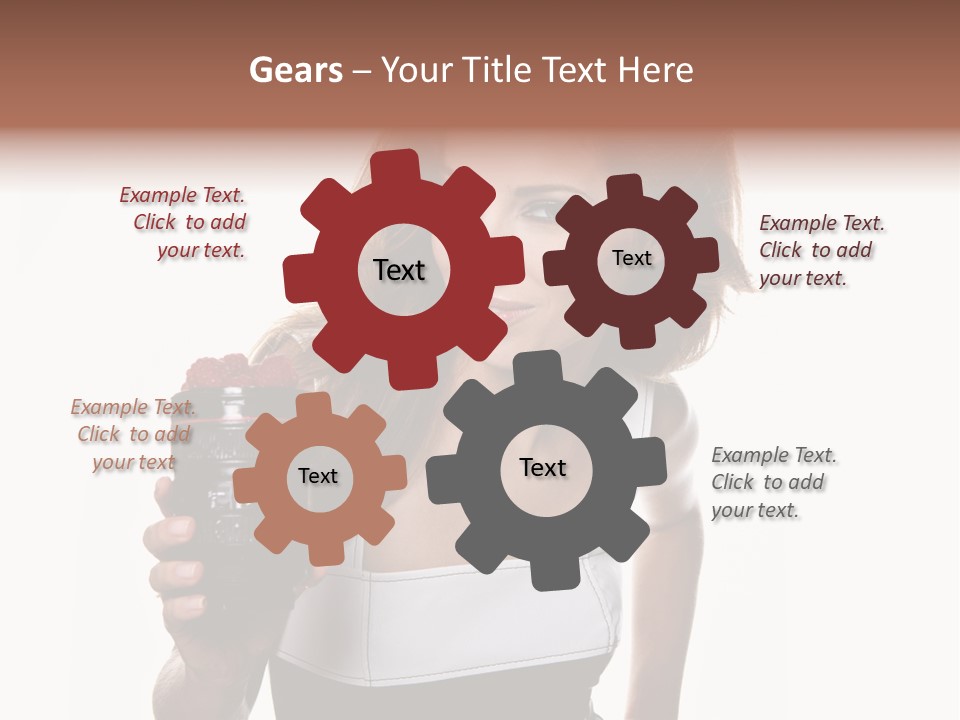 Lens Smile Raspberry PowerPoint Template