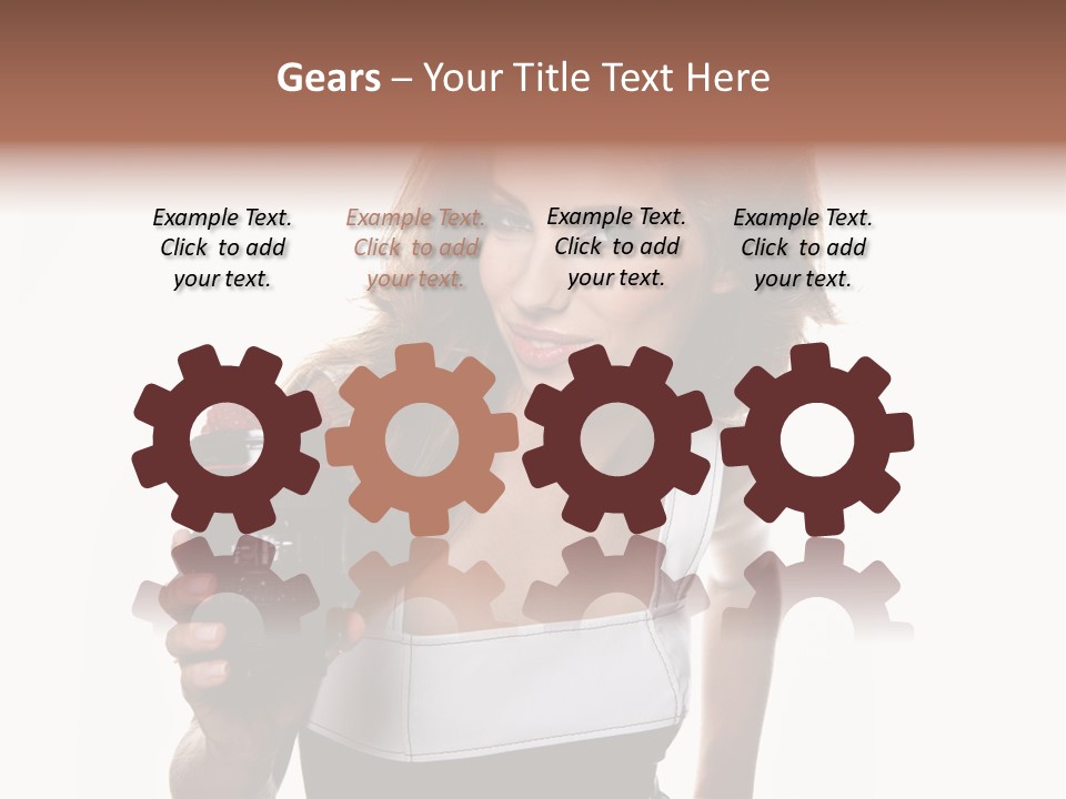 Lens Smile Raspberry PowerPoint Template