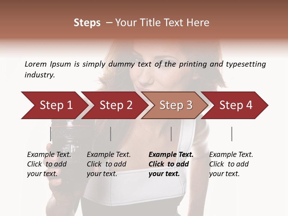Lens Smile Raspberry PowerPoint Template