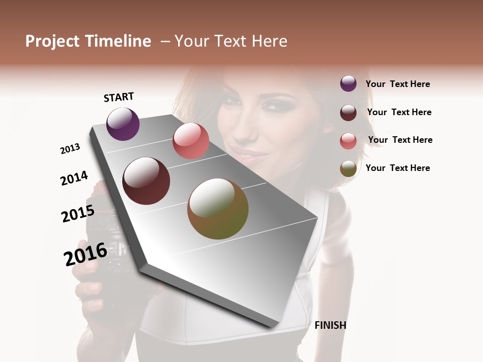 Lens Smile Raspberry PowerPoint Template