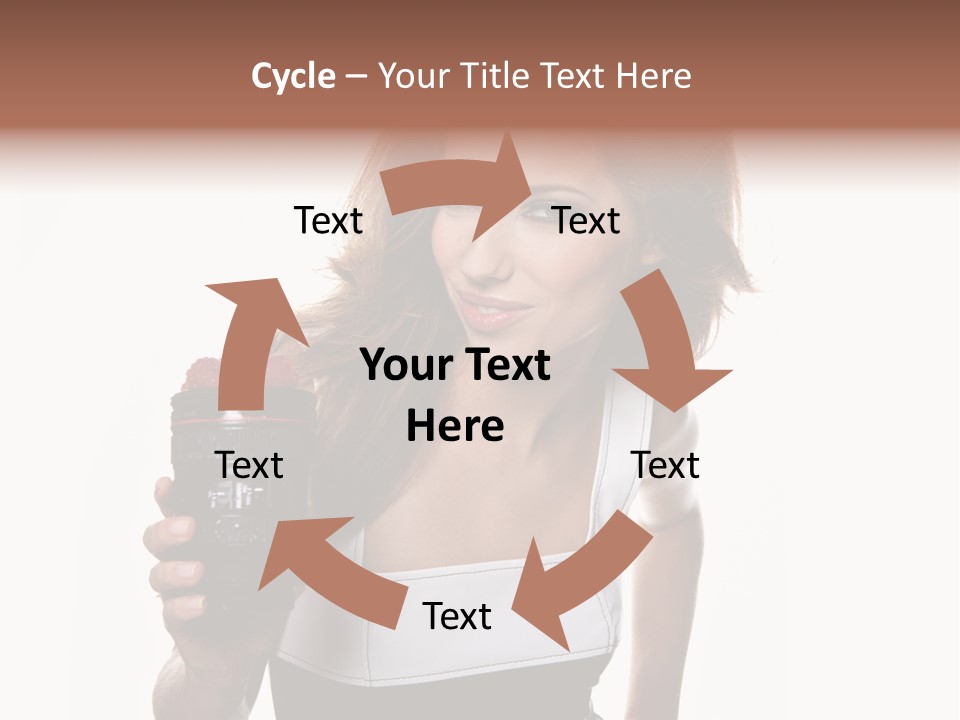 Lens Smile Raspberry PowerPoint Template