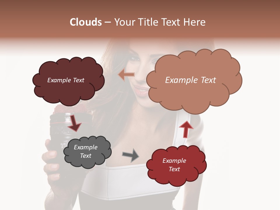 Lens Smile Raspberry PowerPoint Template