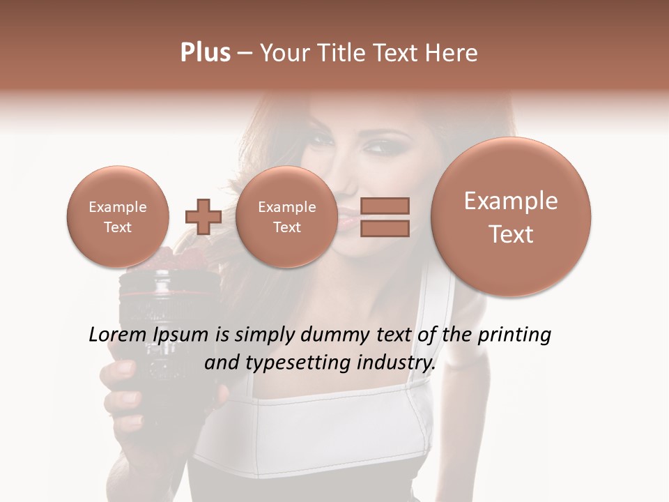 Lens Smile Raspberry PowerPoint Template