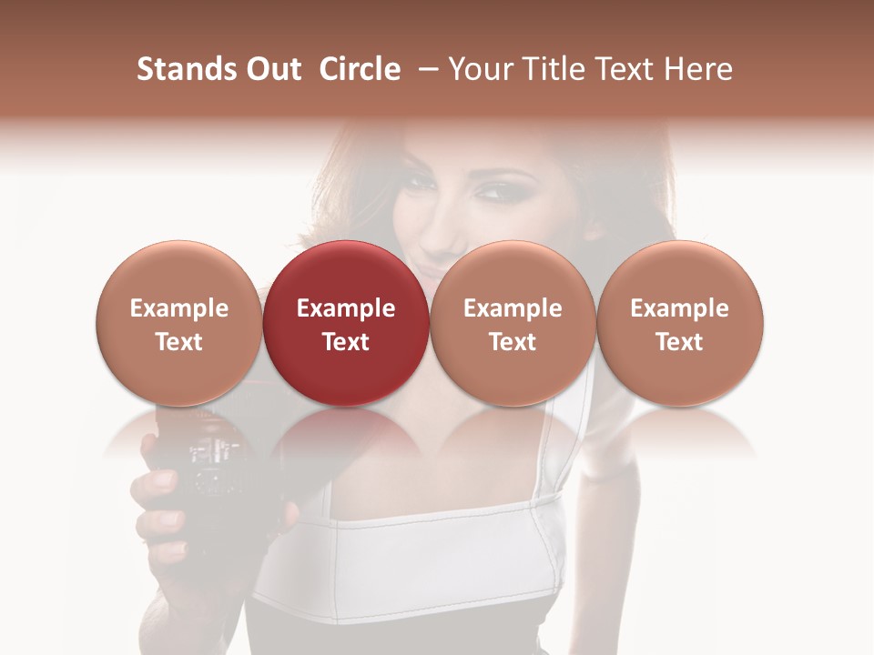 Lens Smile Raspberry PowerPoint Template