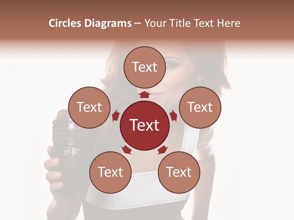 Lens Smile Raspberry PowerPoint Template