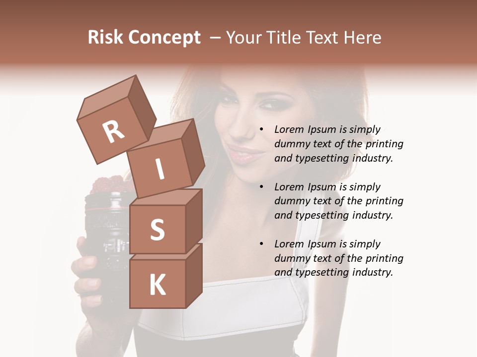 Lens Smile Raspberry PowerPoint Template