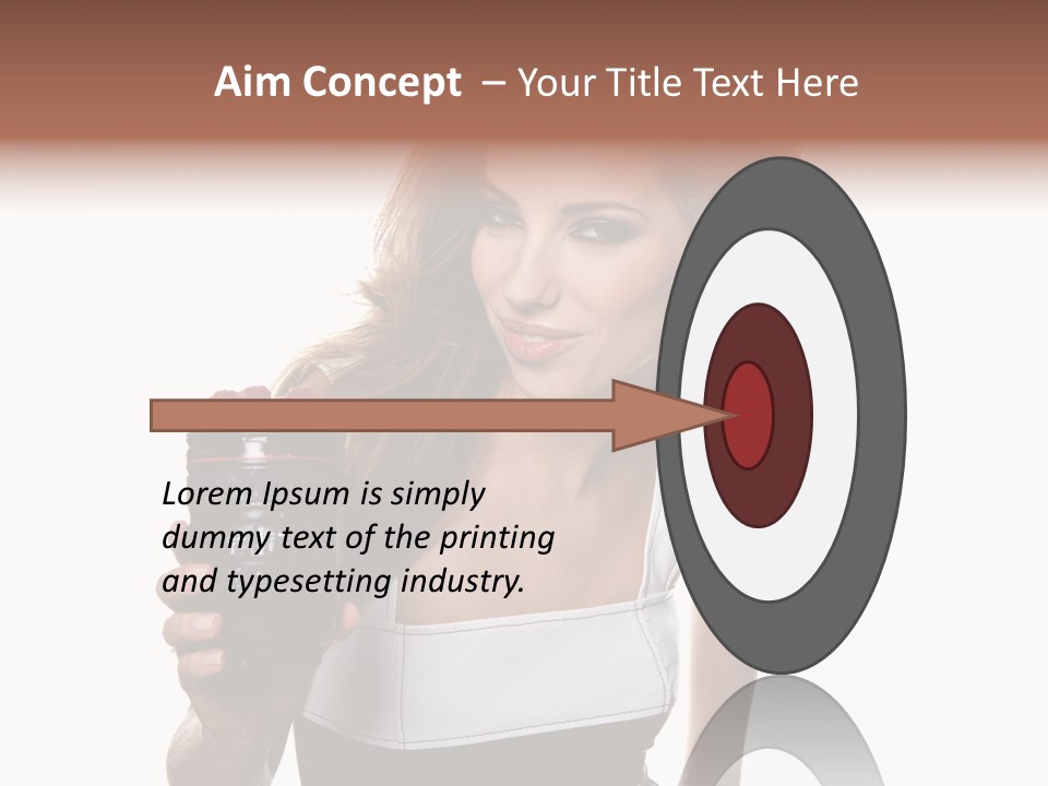 Lens Smile Raspberry PowerPoint Template