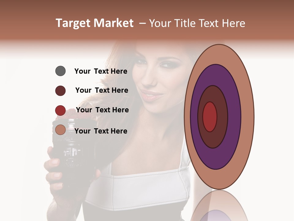 Lens Smile Raspberry PowerPoint Template