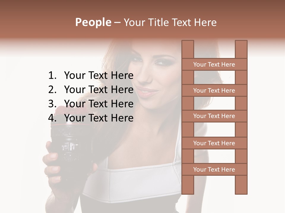 Lens Smile Raspberry PowerPoint Template