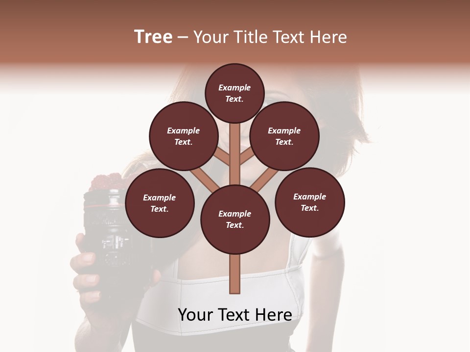 Lens Smile Raspberry PowerPoint Template