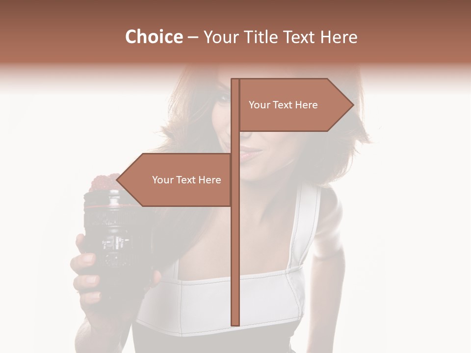 Lens Smile Raspberry PowerPoint Template