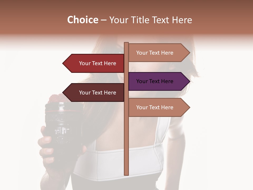 Lens Smile Raspberry PowerPoint Template