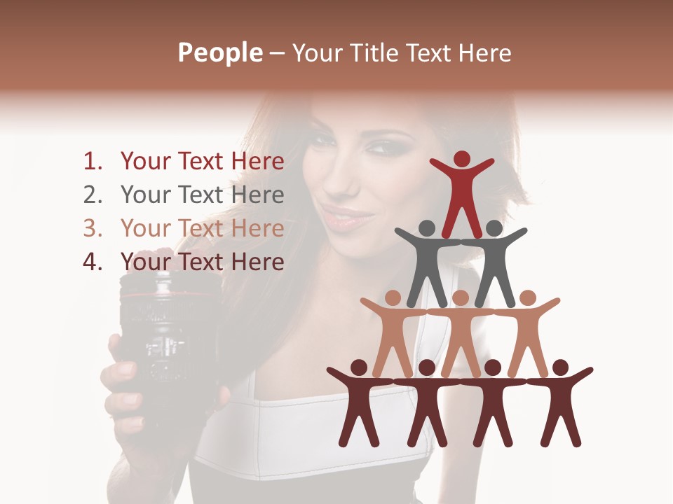 Lens Smile Raspberry PowerPoint Template