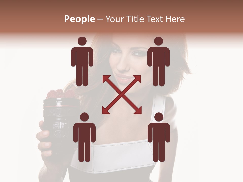 Lens Smile Raspberry PowerPoint Template