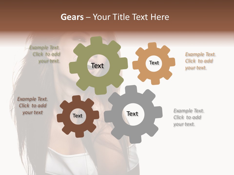 Cosmetics Flirt Lifestyle PowerPoint Template