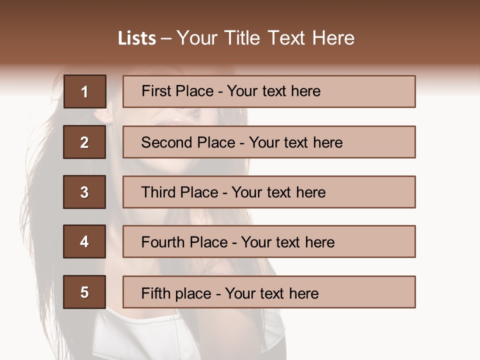 Cosmetics Flirt Lifestyle PowerPoint Template