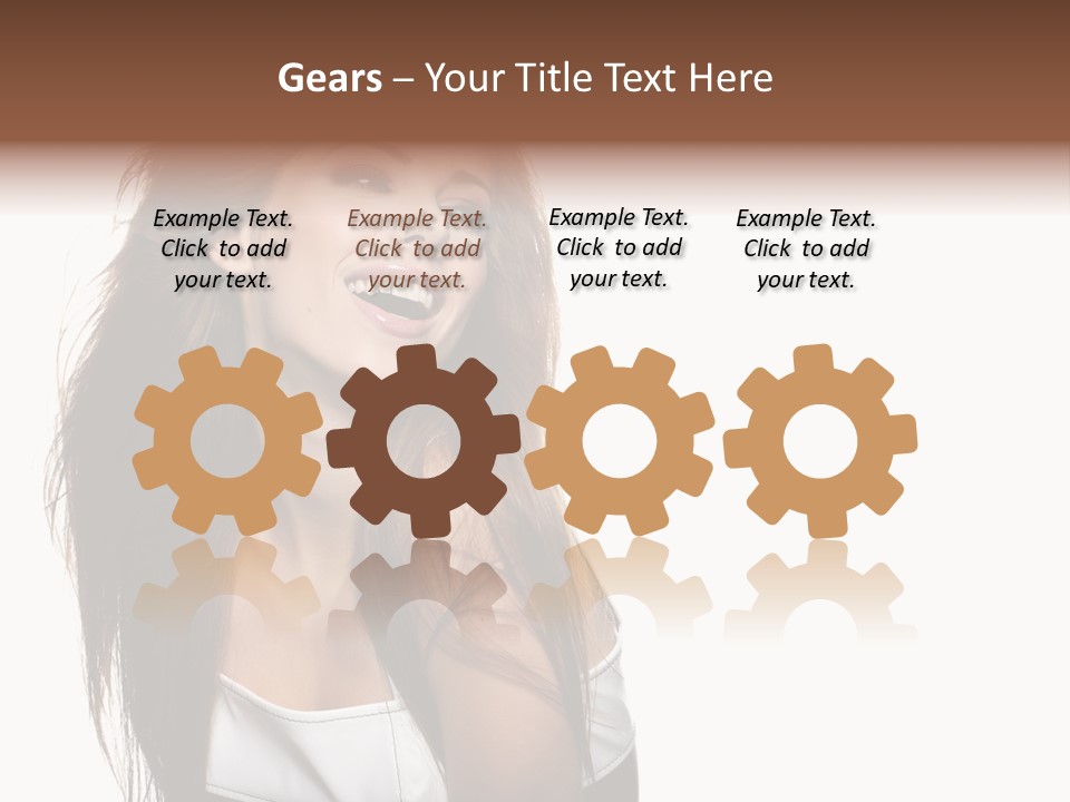 Cosmetics Flirt Lifestyle PowerPoint Template