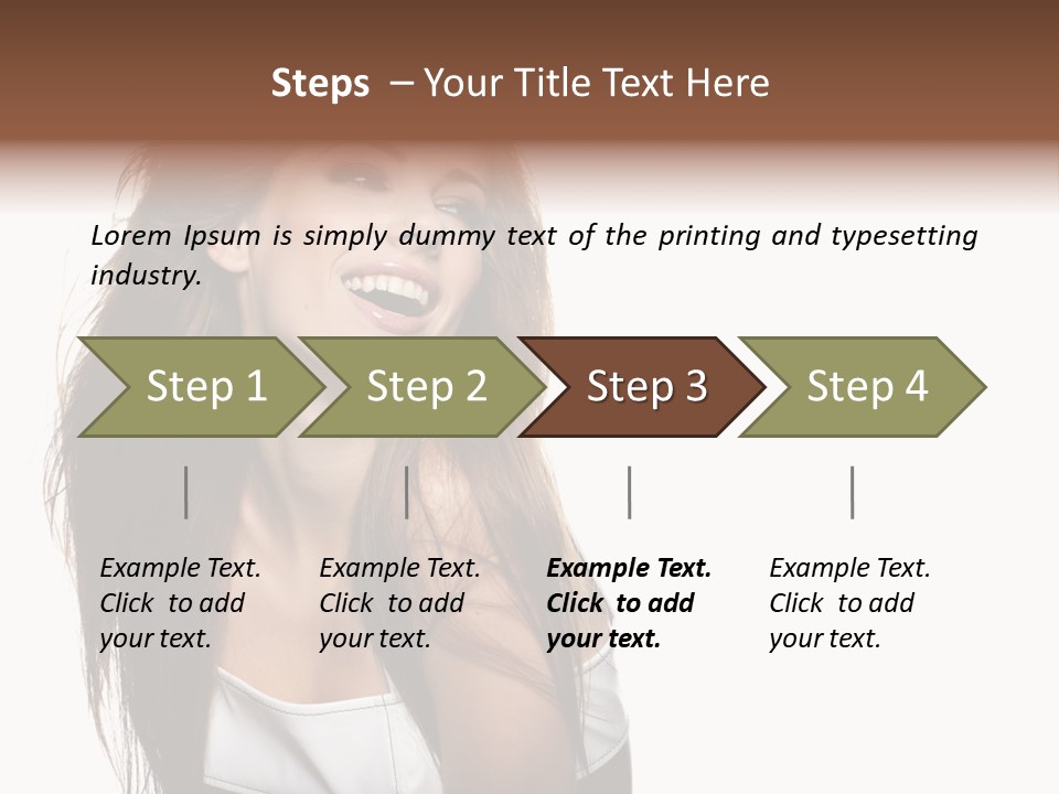 Cosmetics Flirt Lifestyle PowerPoint Template