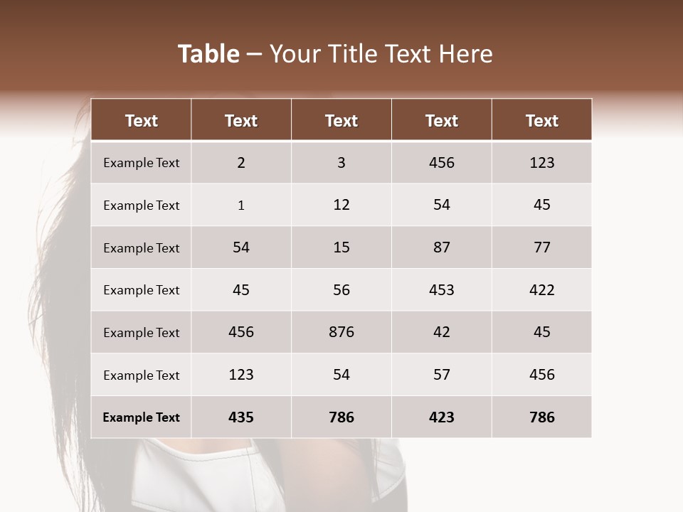 Cosmetics Flirt Lifestyle PowerPoint Template