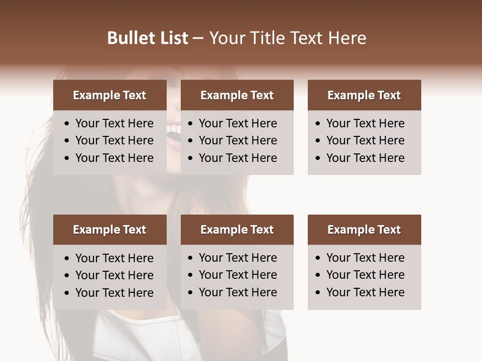 Cosmetics Flirt Lifestyle PowerPoint Template