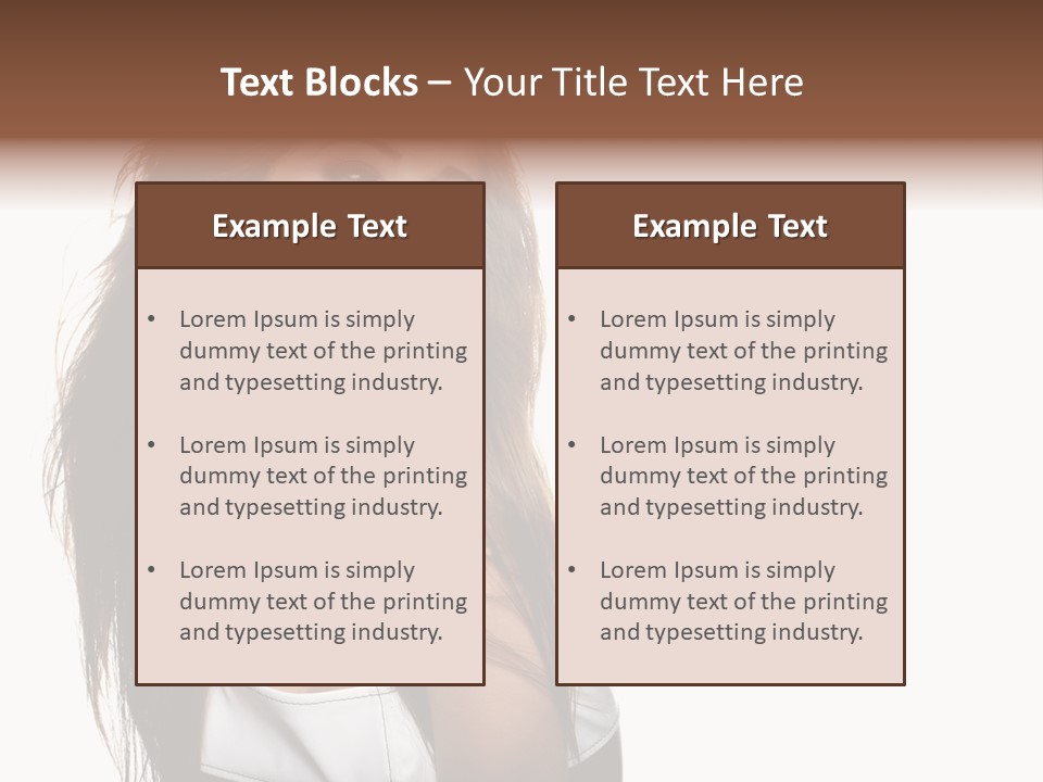 Cosmetics Flirt Lifestyle PowerPoint Template