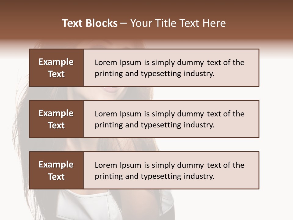 Cosmetics Flirt Lifestyle PowerPoint Template