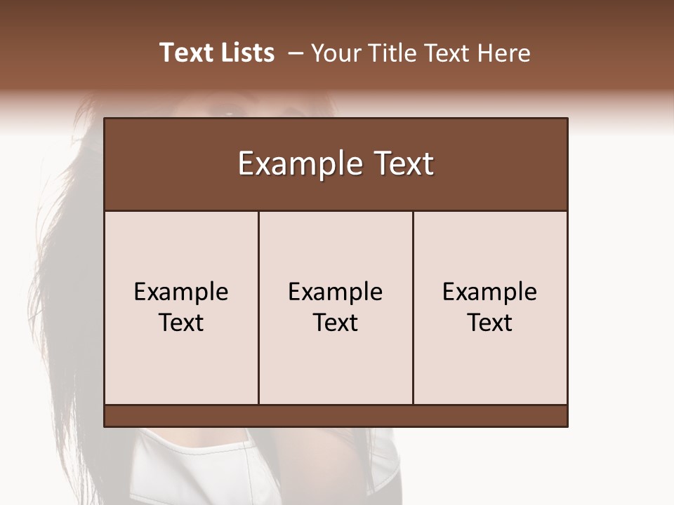 Cosmetics Flirt Lifestyle PowerPoint Template